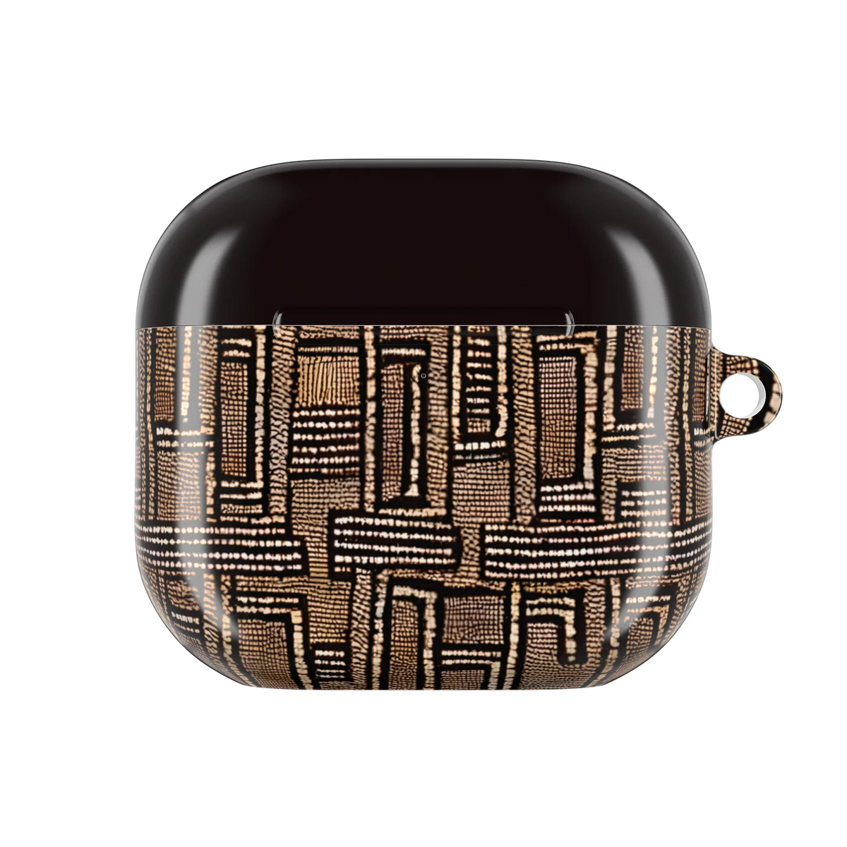 Terra Stripes Mud Cloth AirPods 4 Case - The Global Wanderer