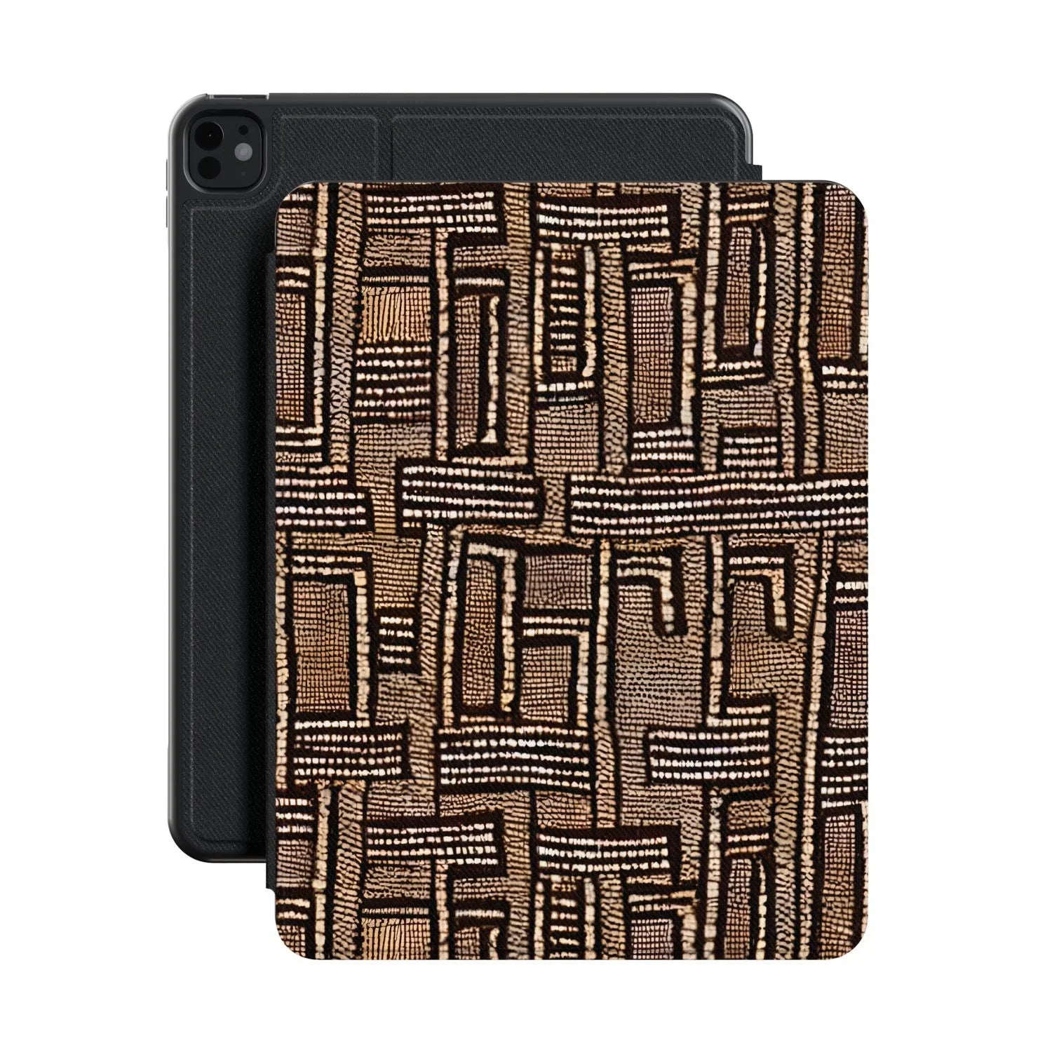 Terra Stripes Mud Cloth iPad Case - The Global Wanderer