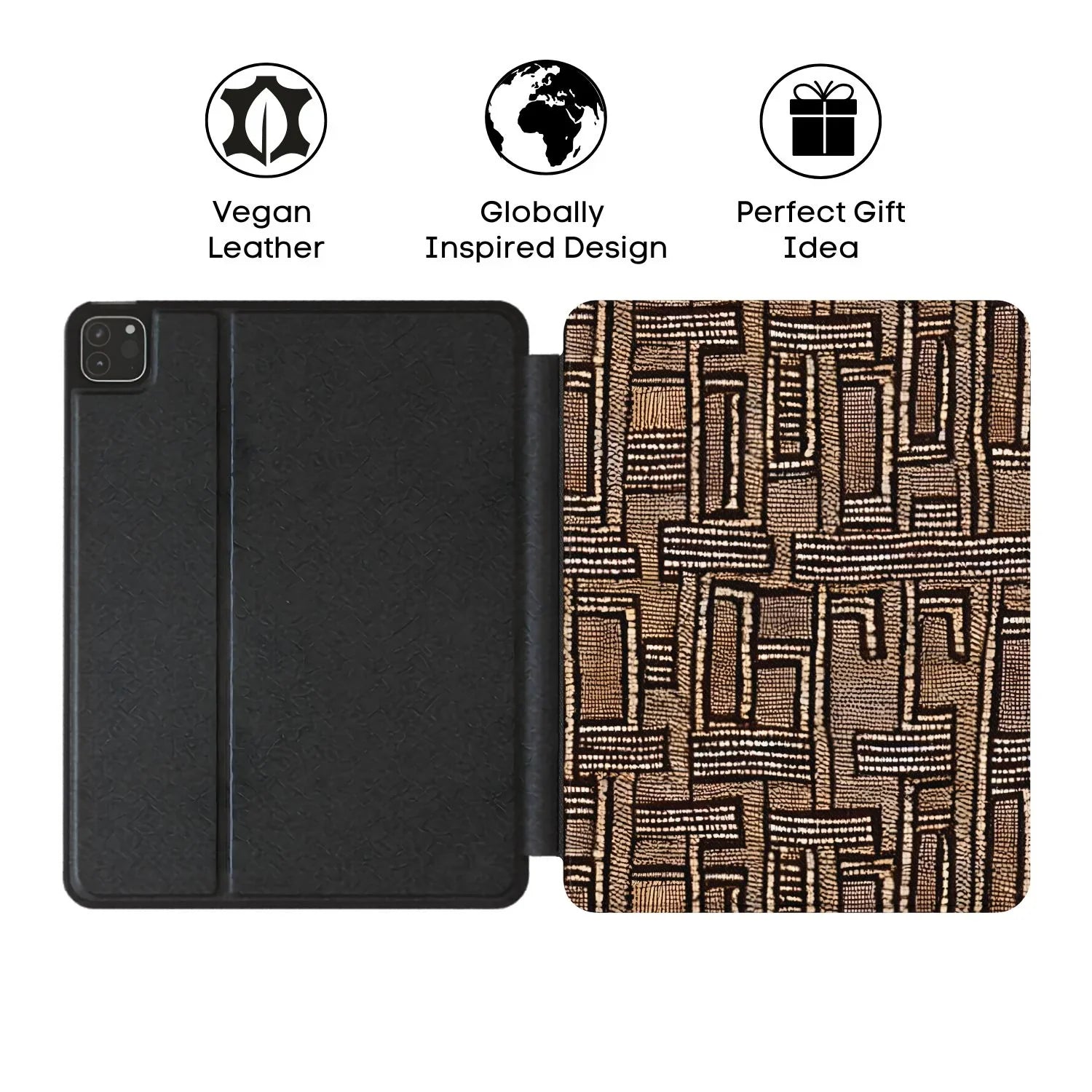 Terra Stripes Mud Cloth iPad Case - The Global Wanderer