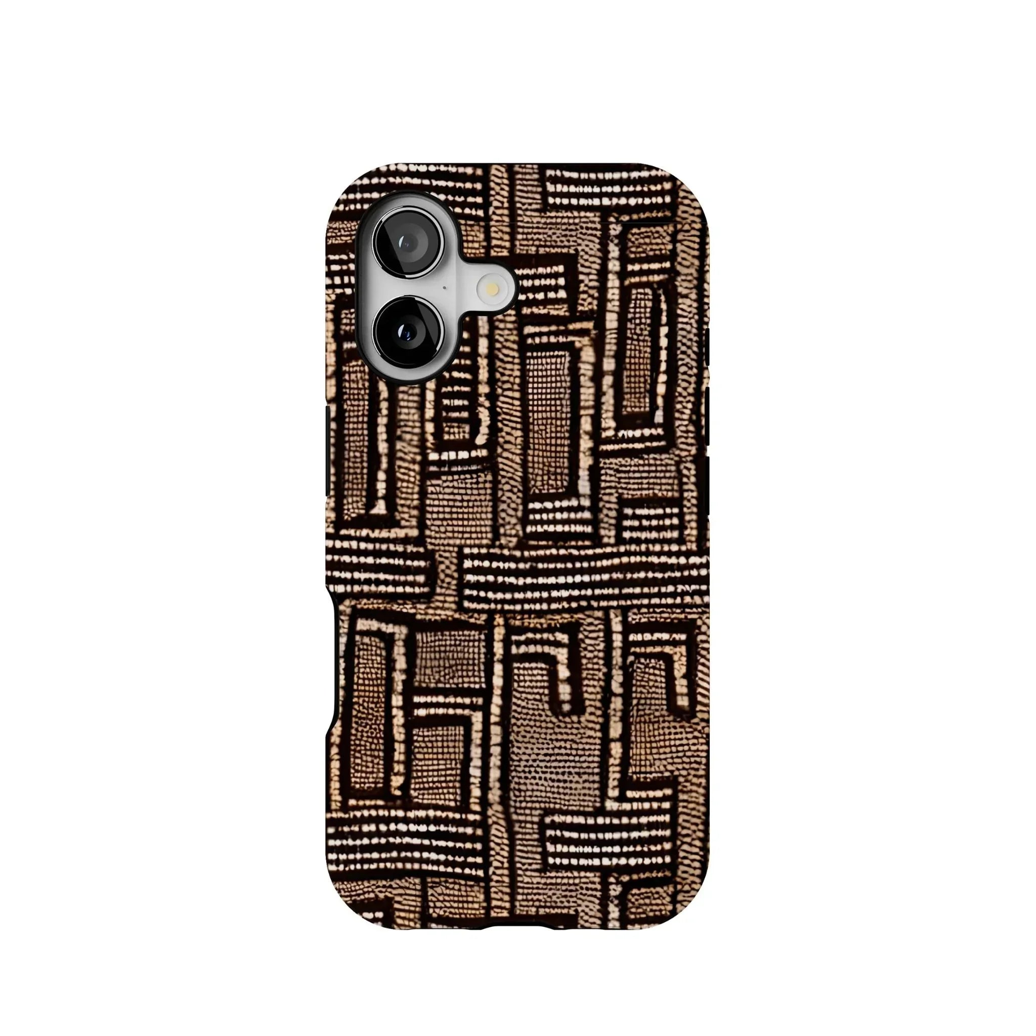 Terra Stripes Mud Cloth Tough MagSafe iPhone Case - The Global Wanderer