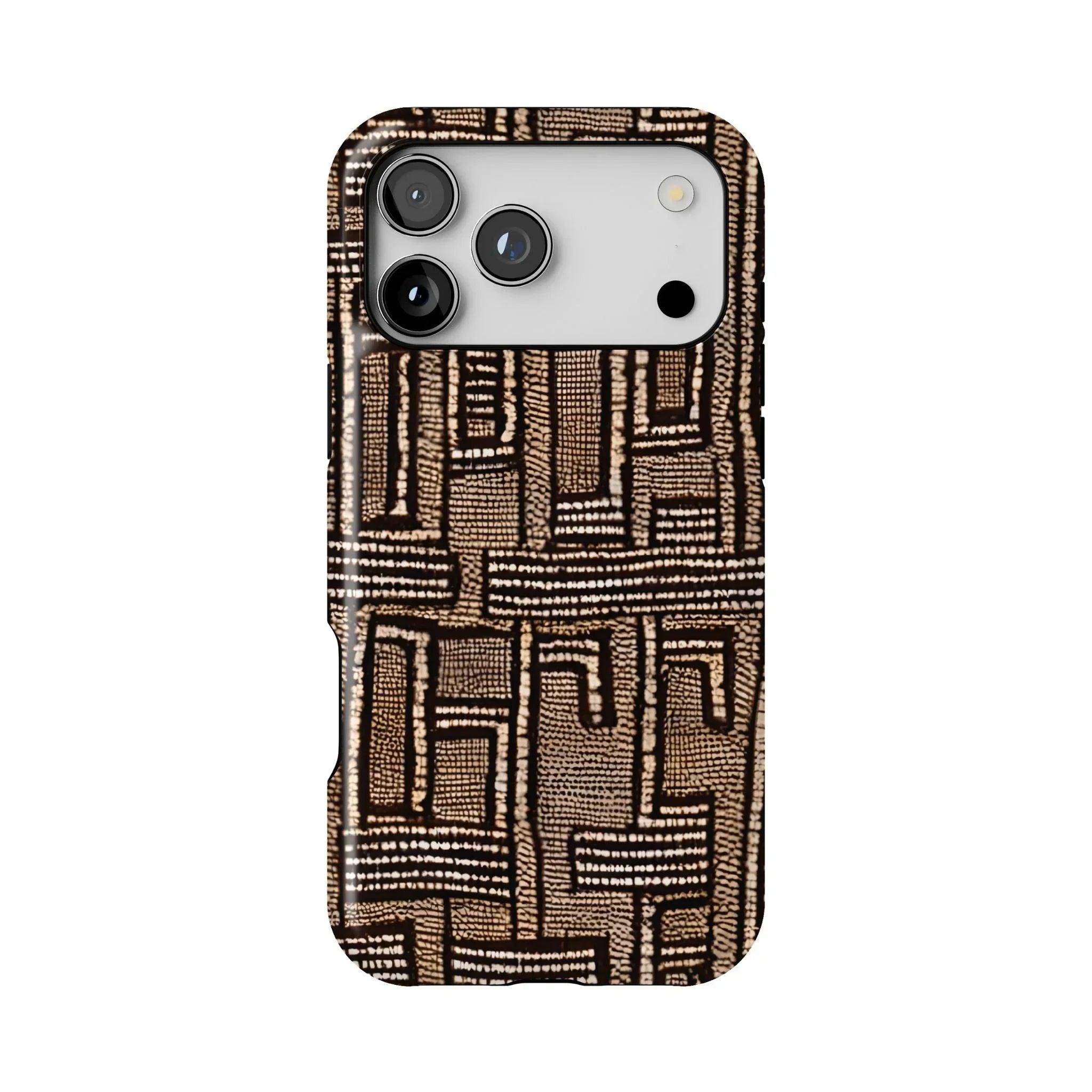 Terra Stripes Mud Cloth Tough MagSafe iPhone Case - The Global Wanderer