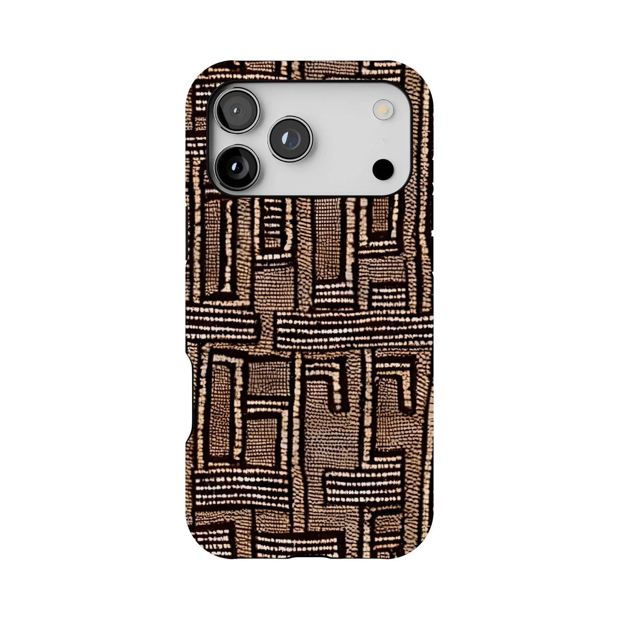 Terra Stripes Mud Cloth Tough MagSafe iPhone Case - The Global Wanderer