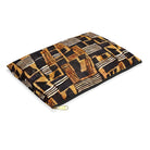 Timbuktu Gold Mud Cloth Flat Pouch - The Global Wanderer