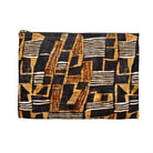Timbuktu Gold Mud Cloth Flat Pouch - The Global Wanderer
