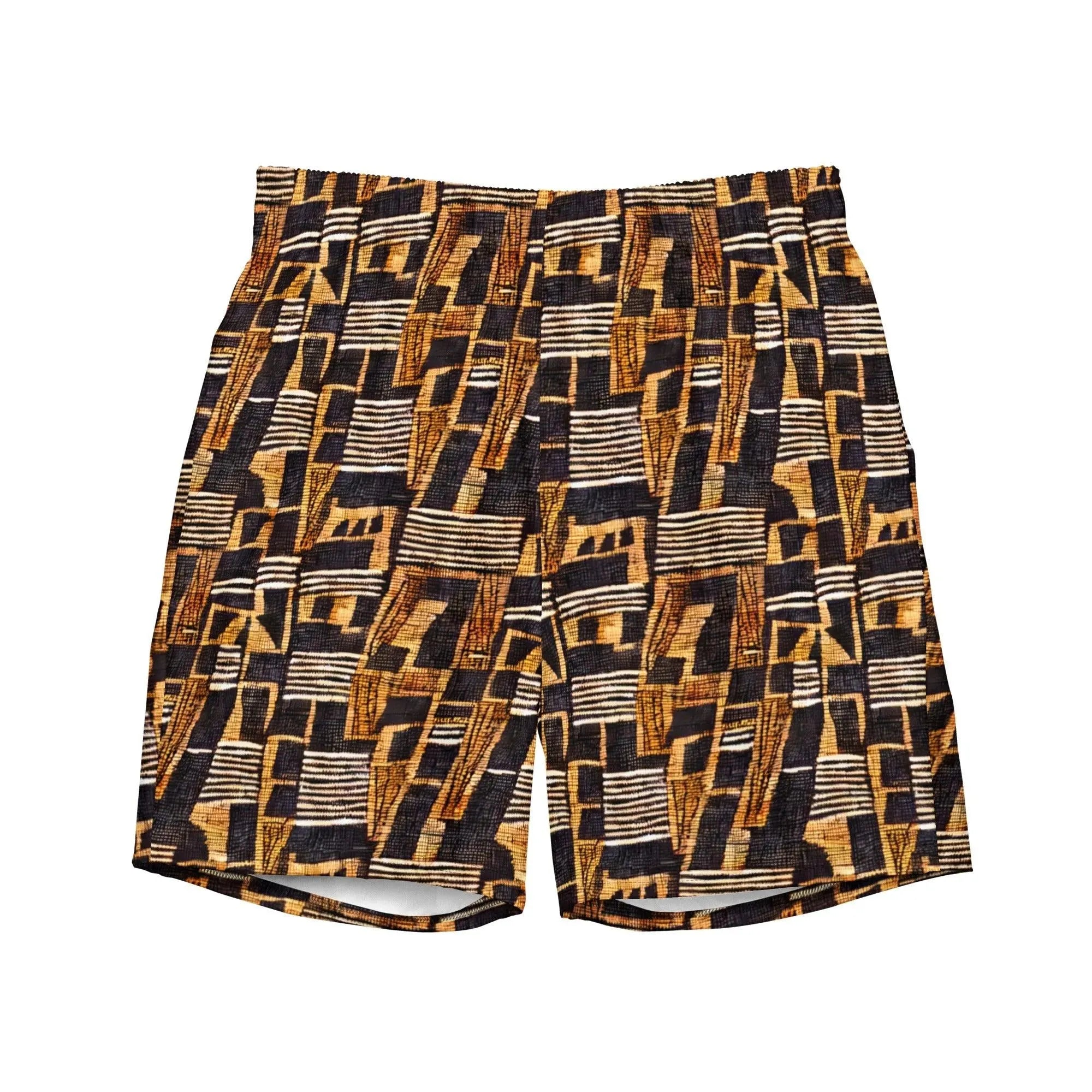 Malian Mud Cloth Recycled Men's Swim Trunks - The Global Wanderer