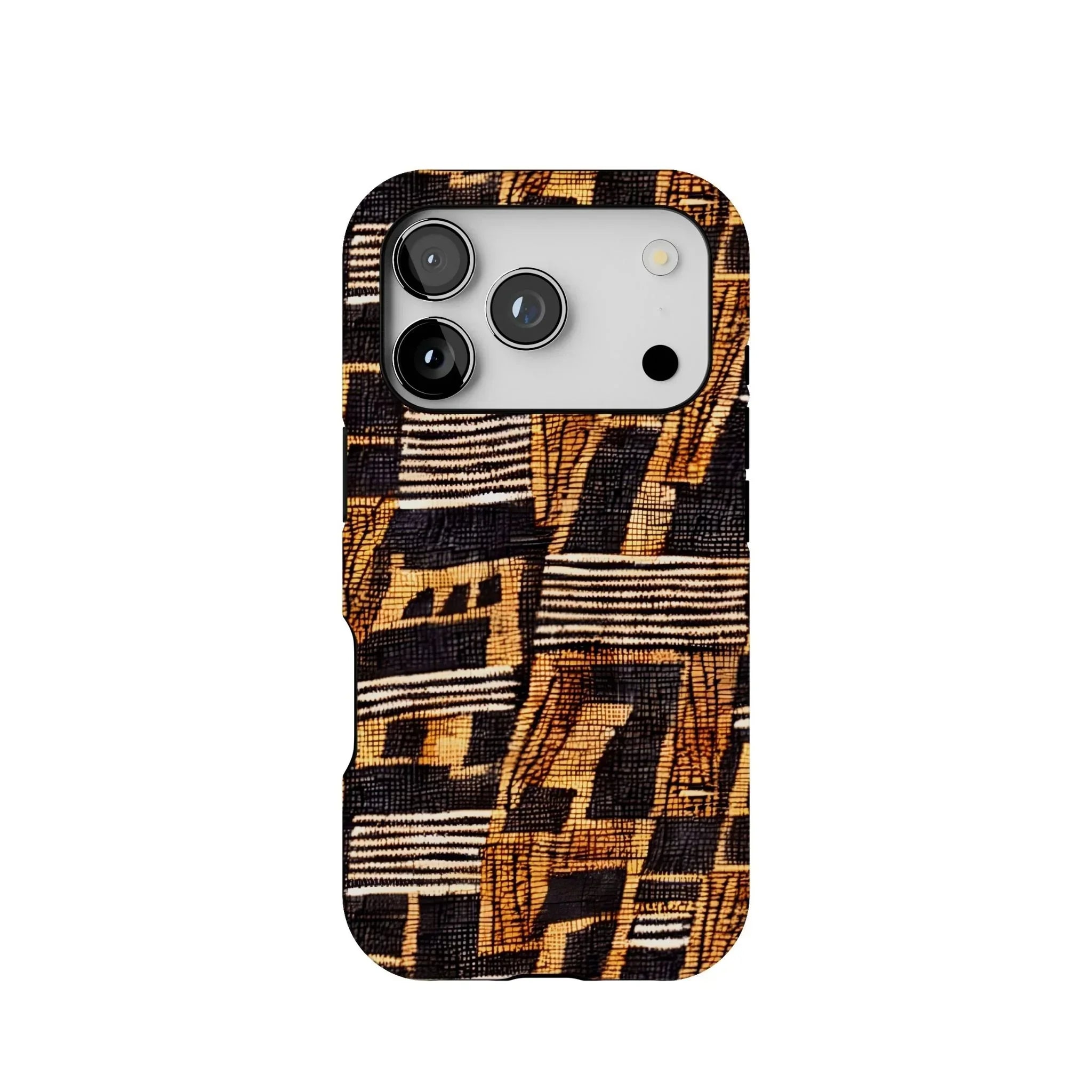 Timbuktu Gold Mud Cloth Tough MagSafe iPhone Case - The Global Wanderer