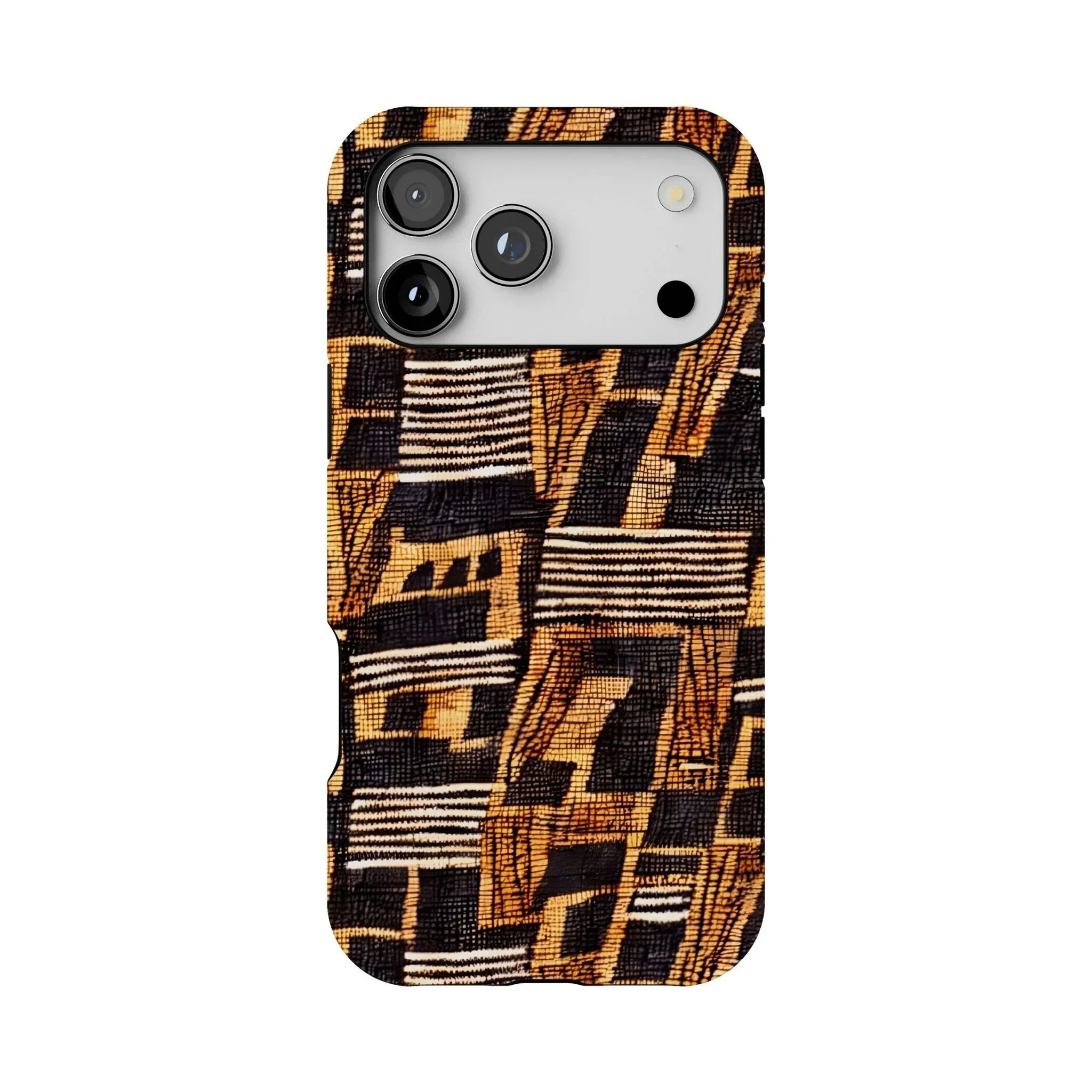 Timbuktu Gold Mud Cloth Tough MagSafe iPhone Case - The Global Wanderer