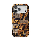 Timbuktu Gold Mud Cloth Tough MagSafe iPhone Case - The Global Wanderer