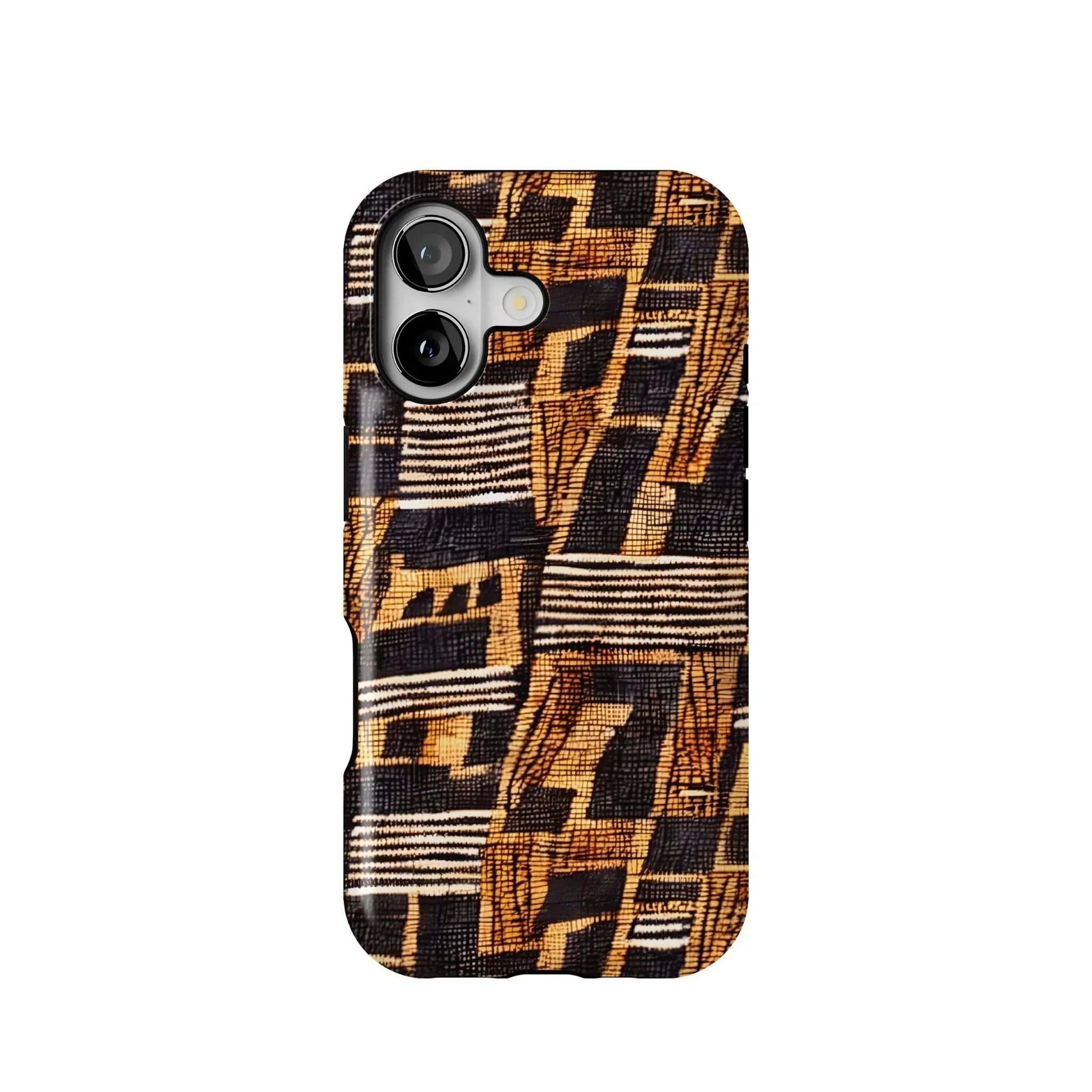 Timbuktu Gold Mud Cloth Tough MagSafe iPhone Case - The Global Wanderer