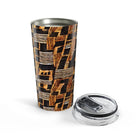 Timbuktu Gold Mud Cloth Tumbler - The Global Wanderer