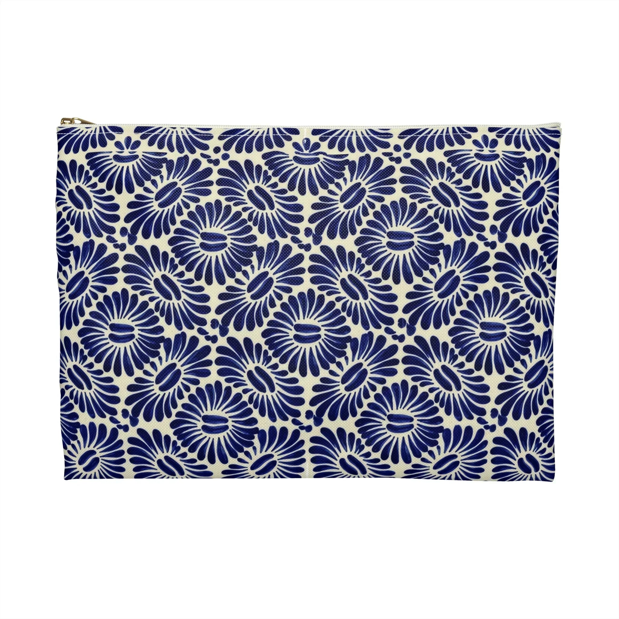 Tlaxcala Talavera Tile Flat Pouch - The Global Wanderer