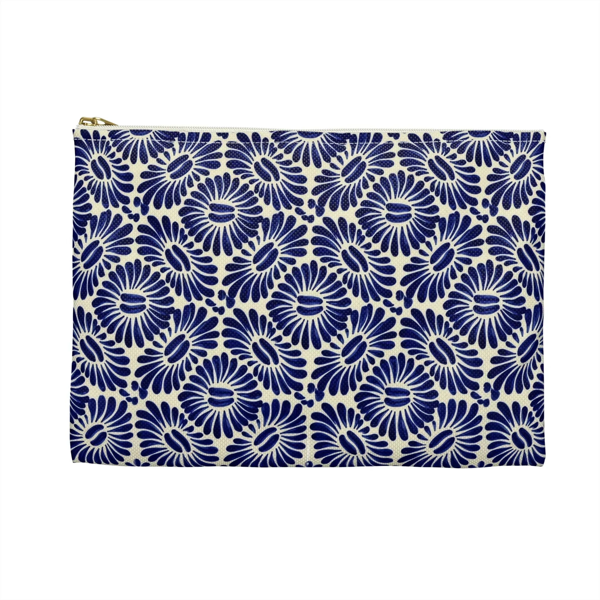 Tlaxcala Talavera Tile Flat Pouch - The Global Wanderer