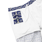Tlaxcala Talavera Tile Recycled Swim Trunks - The Global Wanderer