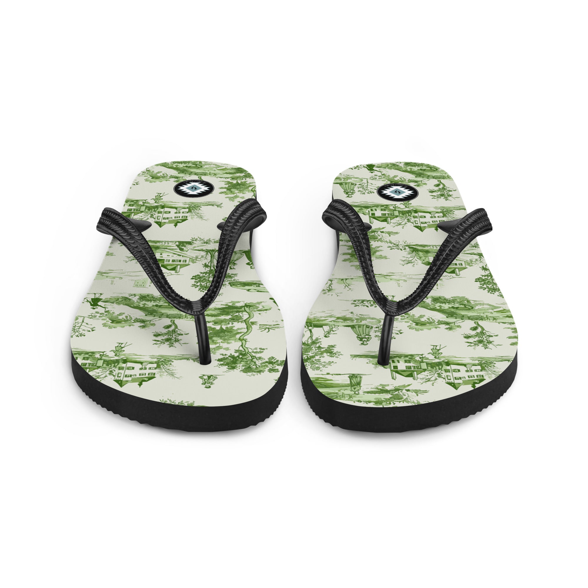 Toile d'Avignon Flip Flops - The Global Wanderer