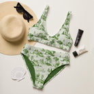 Toile d'Avignon Recycled High-Waisted Bikini - The Global Wanderer