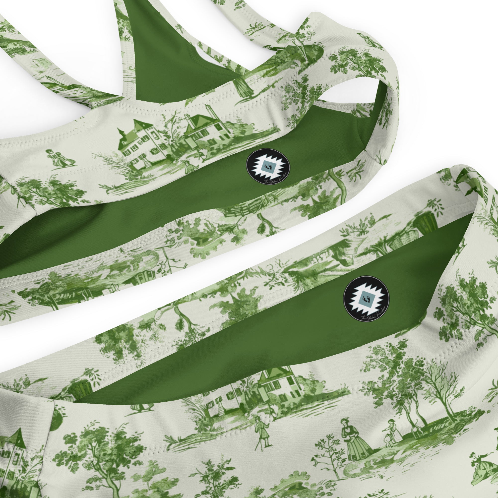 Toile d'Avignon Recycled High-Waisted Bikini - The Global Wanderer