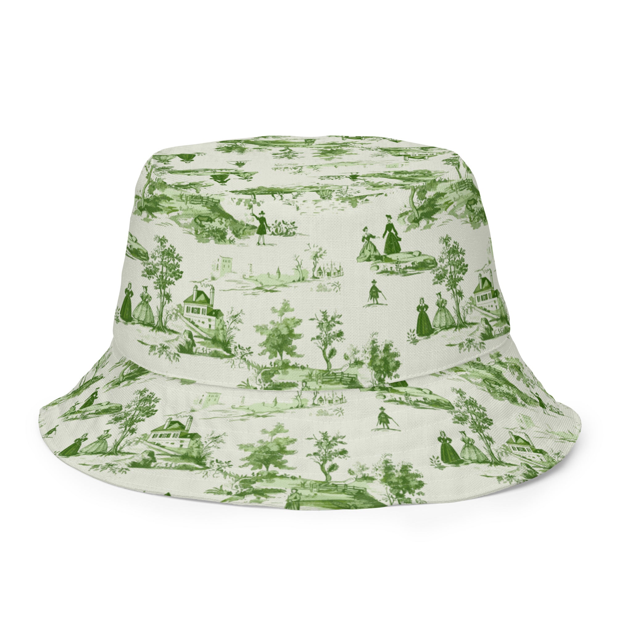 Toile d'Avignon Reversible Bucket Hat - The Global Wanderer