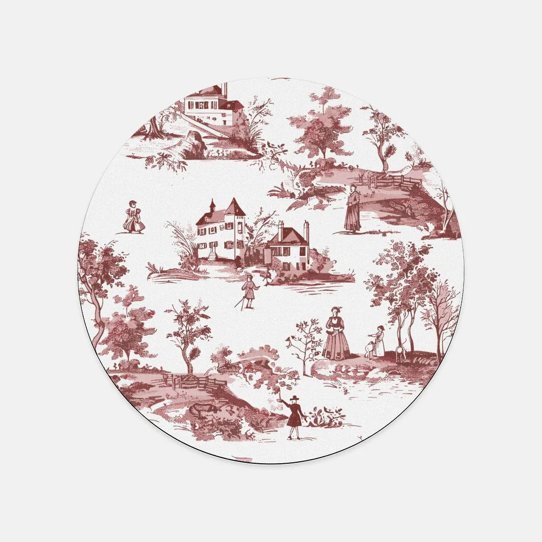 Toile de Rouen Mouse Pad - The Global Wanderer
