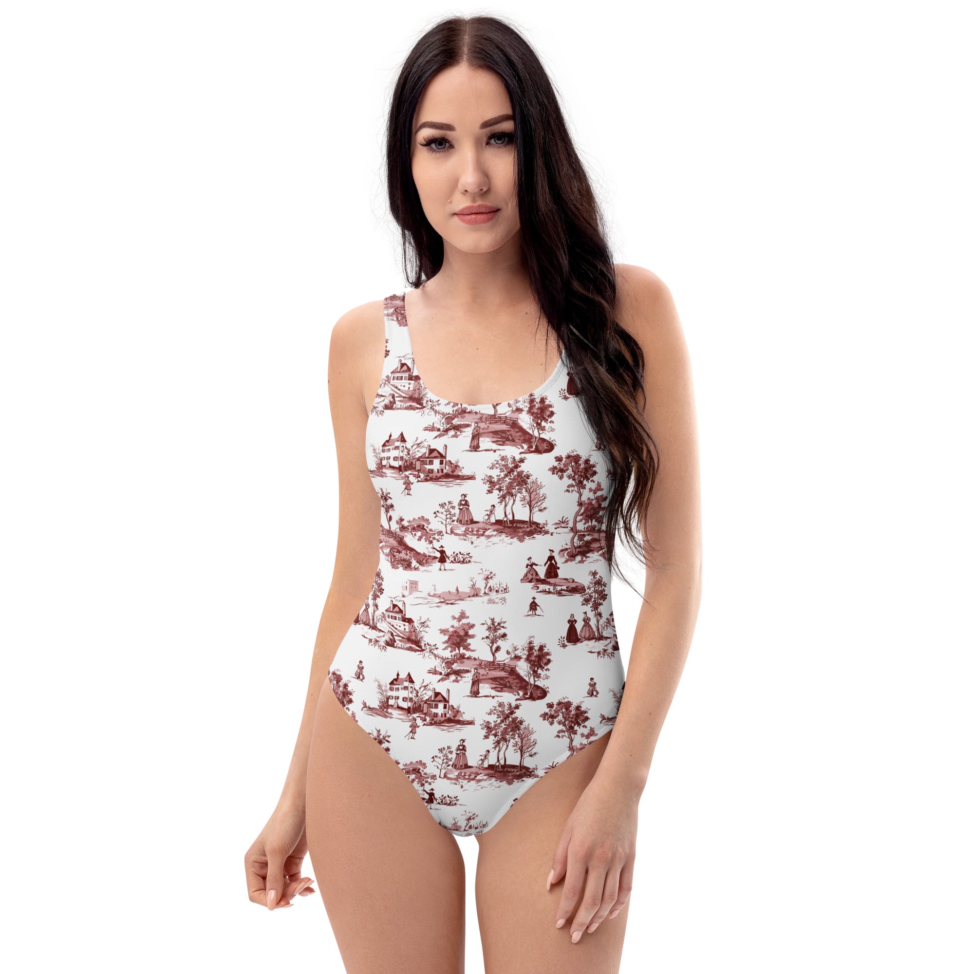 Toile de Rouen One-Piece Swimsuit - The Global Wanderer