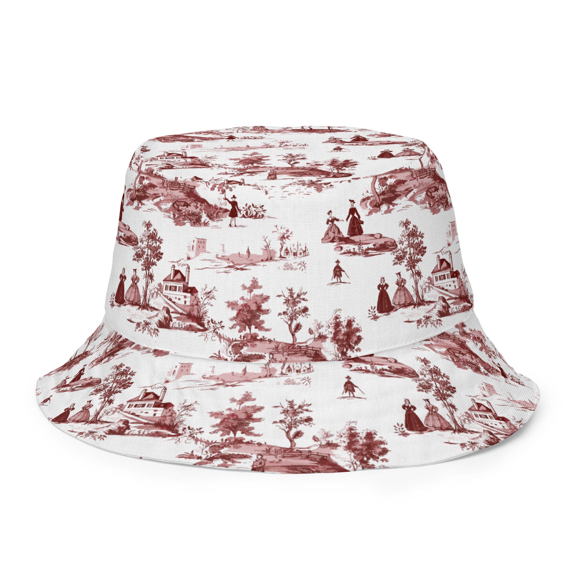 Toile de Rouen Reversible Bucket Hat - The Global Wanderer