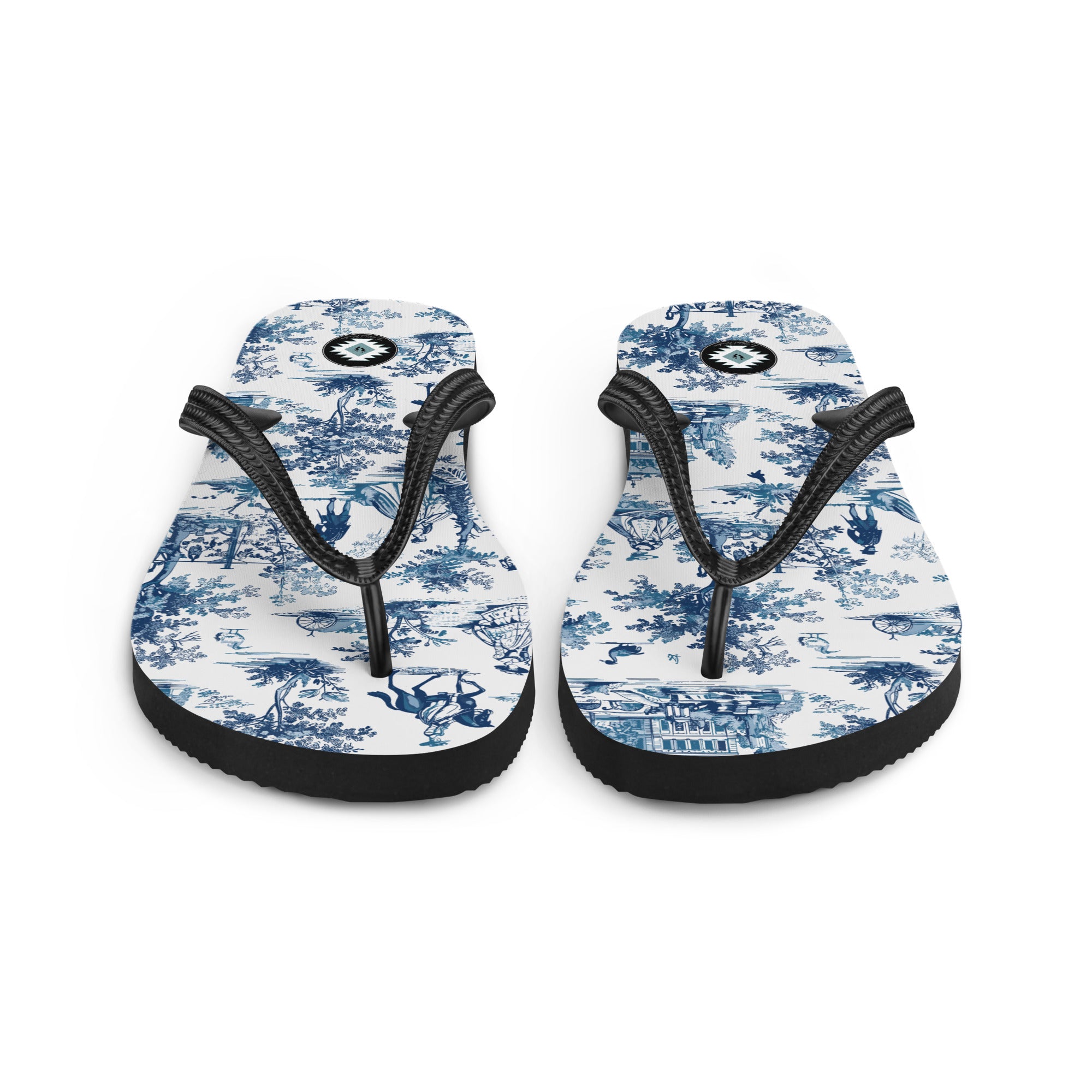 Toile de Versailles Flip Flops - The Global Wanderer