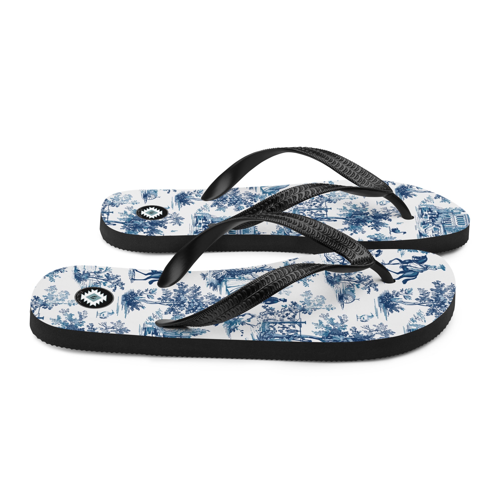 Toile de Versailles Flip Flops - The Global Wanderer