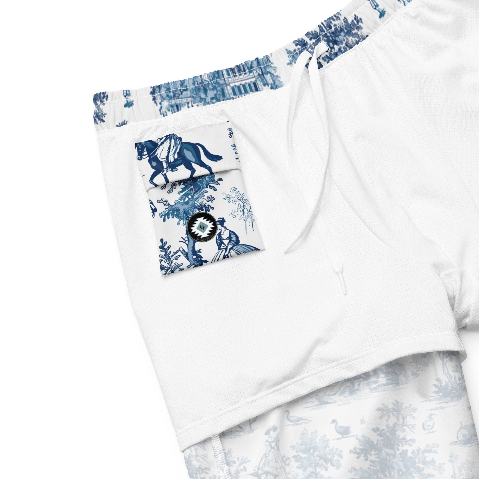 Toile de Versailles Recycled Swim Trunks - The Global Wanderer