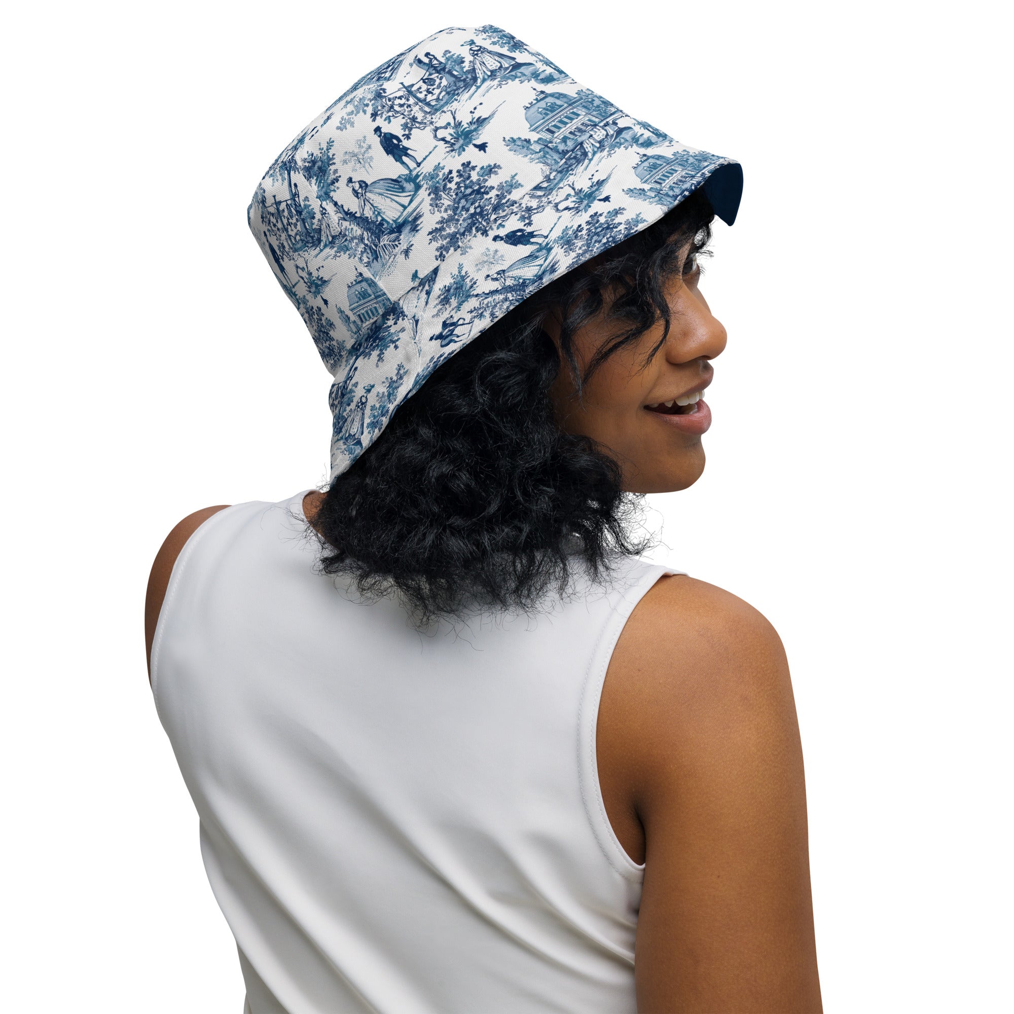 Toile de Versailles Reversible Bucket Hat - The Global Wanderer