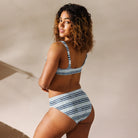 Tokyo Horizon Shibori Recycled High-Waisted Bikini - The Global Wanderer