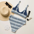 Tokyo Horizon Shibori Recycled High-Waisted Bikini - The Global Wanderer