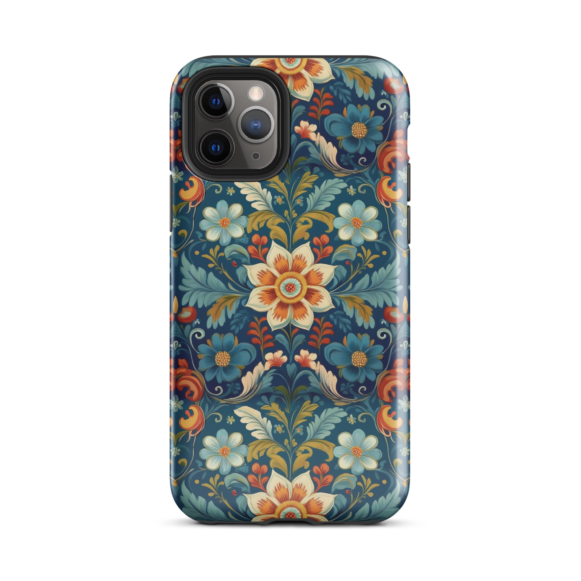 Norwegian Rosemaling Tough MagSafe iPhone® Case - The Global Wanderer