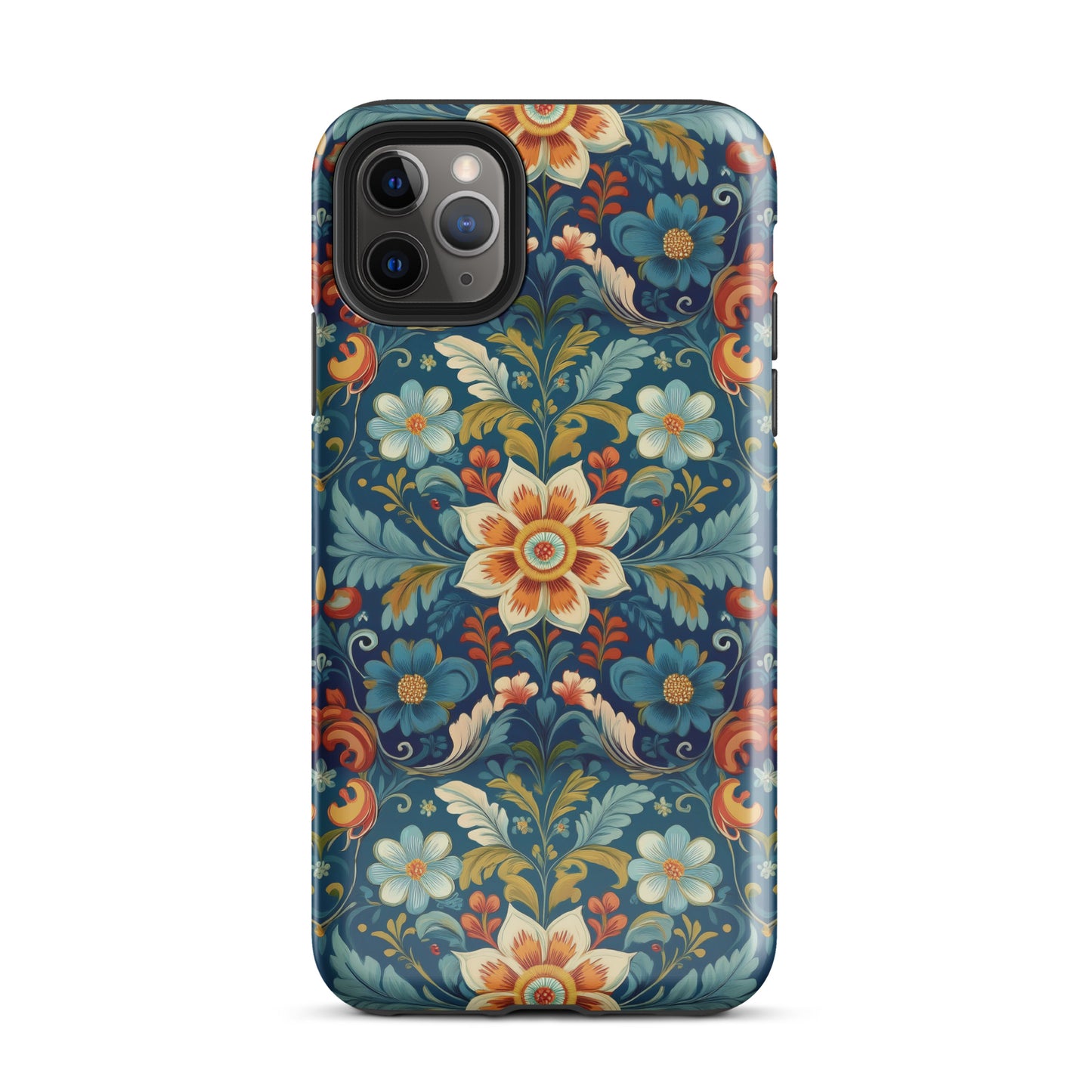 Norwegian Rosemaling Tough MagSafe iPhone® Case - The Global Wanderer