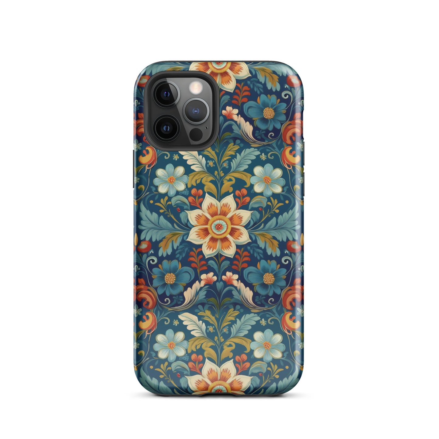 Norwegian Rosemaling Tough MagSafe iPhone® Case - The Global Wanderer