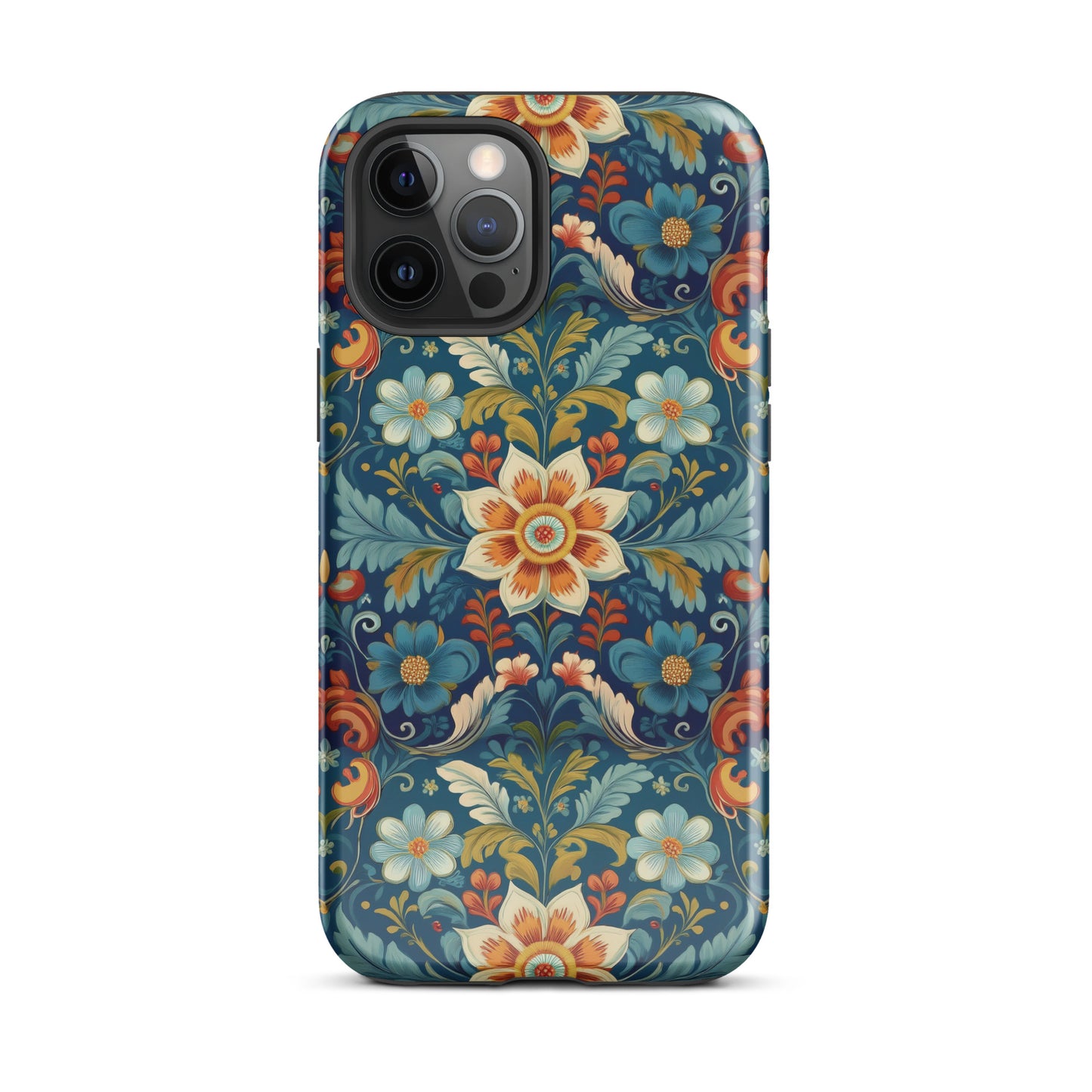 Norwegian Rosemaling Tough MagSafe iPhone® Case - The Global Wanderer