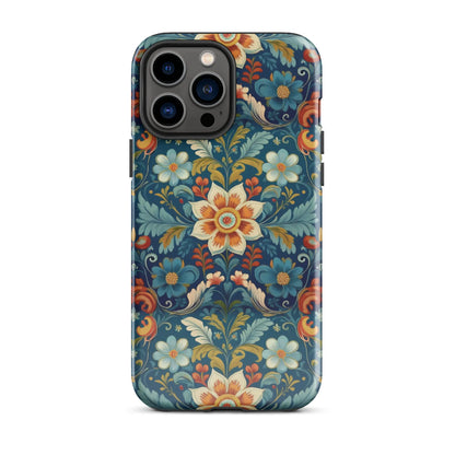 Norwegian Rosemaling Tough MagSafe iPhone® Case - The Global Wanderer