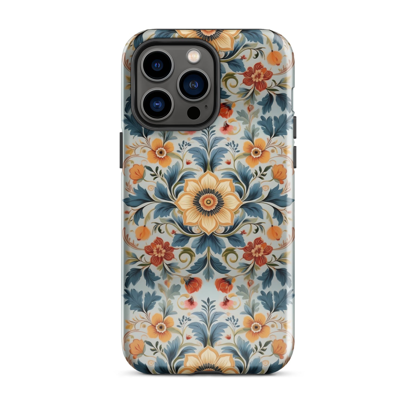 Norwegian Rosemaling Tough MagSafe iPhone® Case - The Global Wanderer