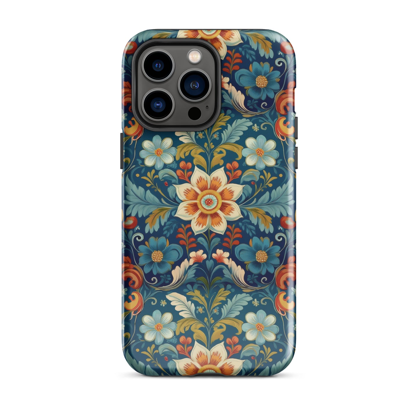 Norwegian Rosemaling Tough MagSafe iPhone® Case - The Global Wanderer