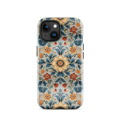 Norwegian Rosemaling Tough MagSafe iPhone® Case - The Global Wanderer