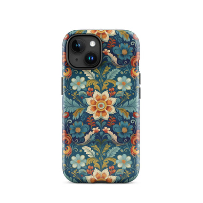 Norwegian Rosemaling Tough MagSafe iPhone® Case - The Global Wanderer