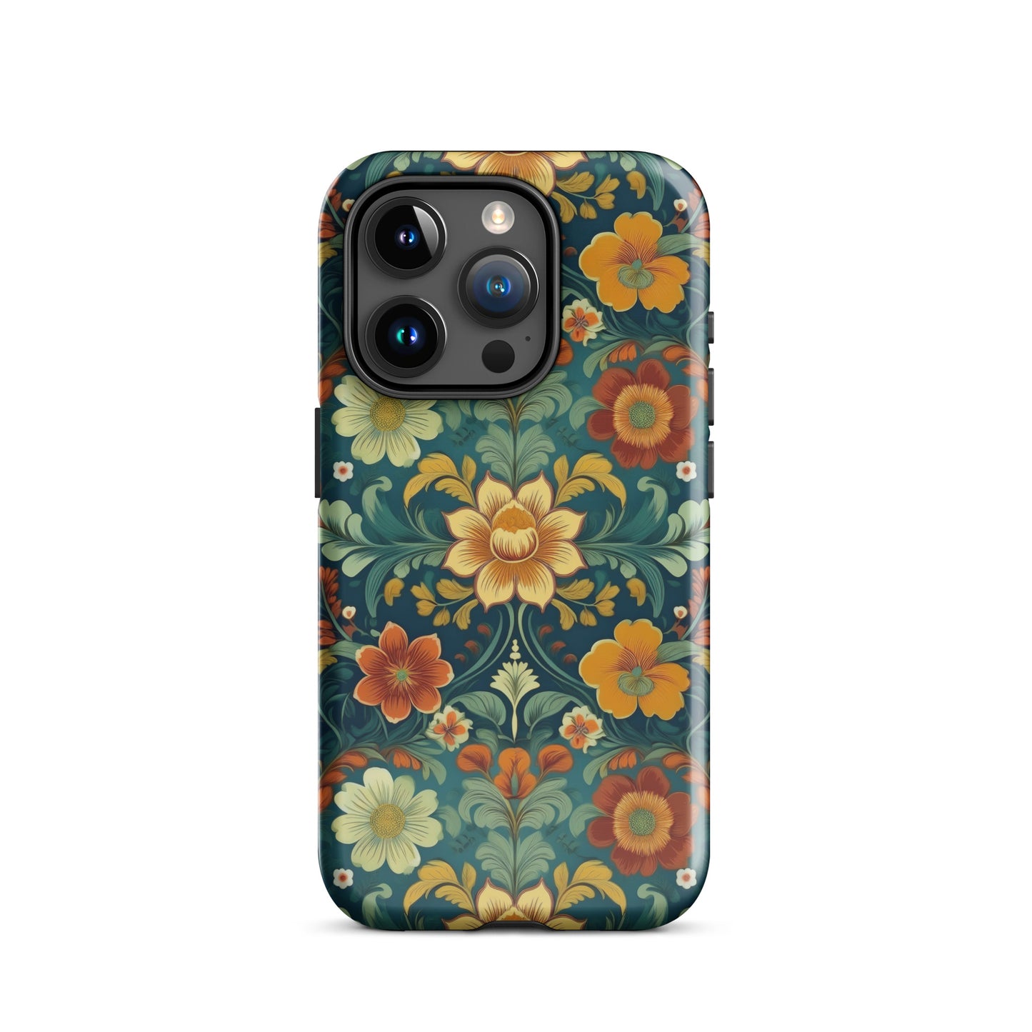 Norwegian Rosemaling Tough MagSafe iPhone® Case - The Global Wanderer