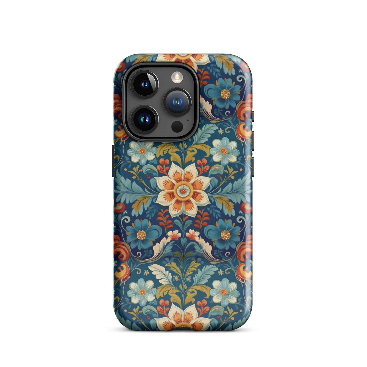 Norwegian Rosemaling Tough MagSafe iPhone® Case - The Global Wanderer