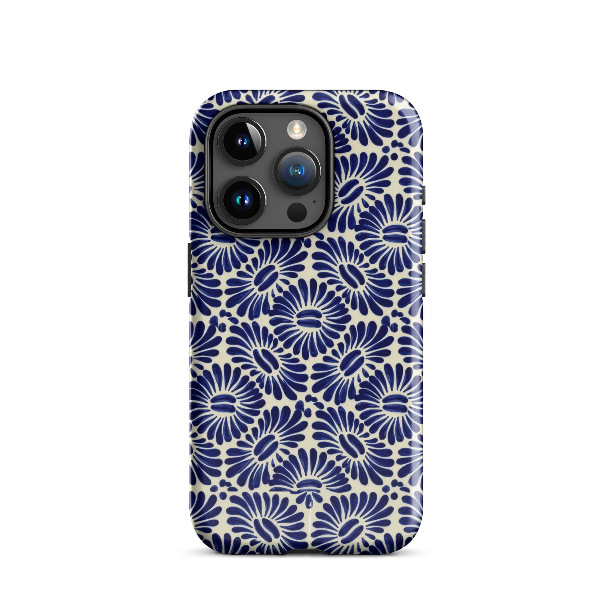 Tlaxcala Talavera Tile MagSafe iPhone Case - The Global Wanderer