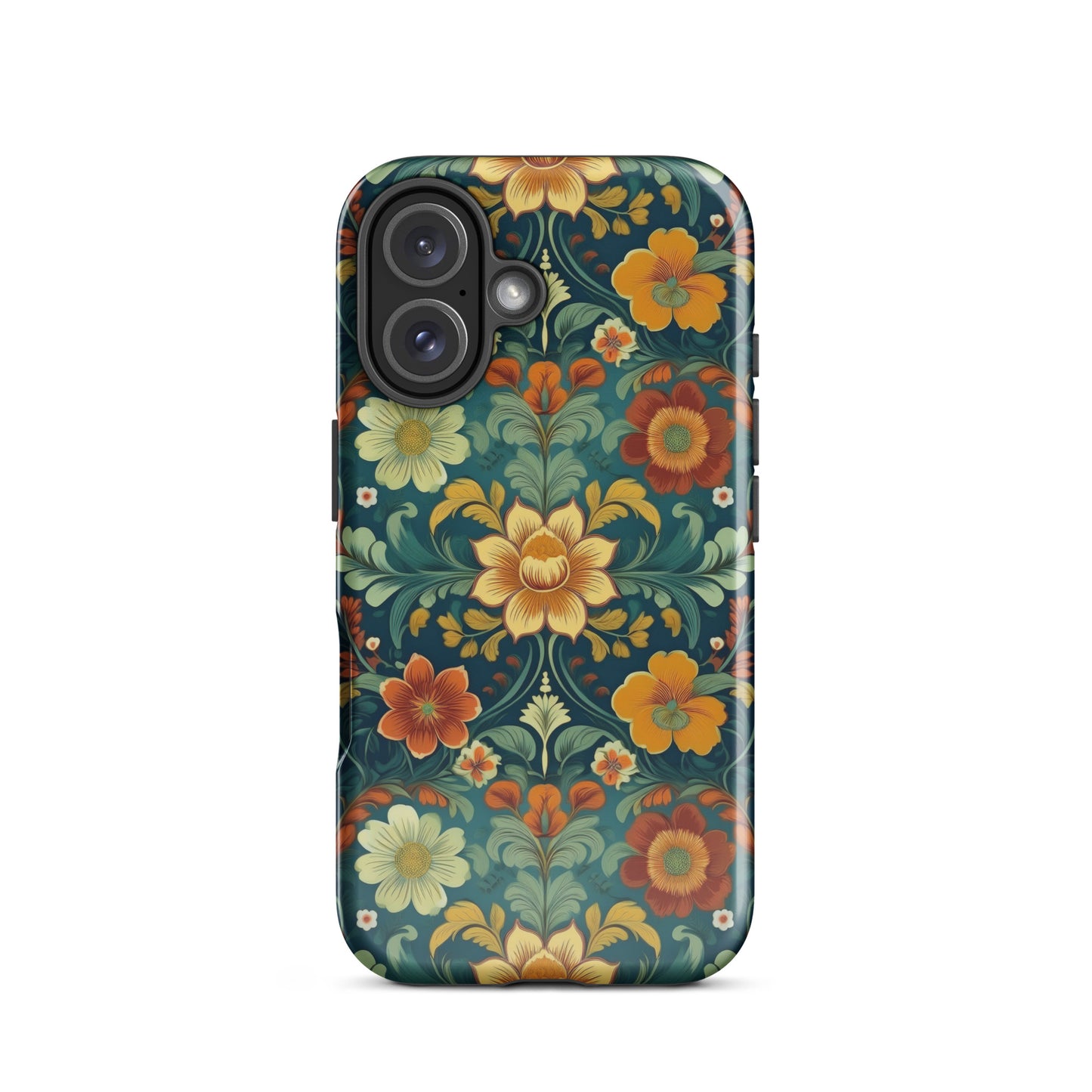 Norwegian Rosemaling Tough MagSafe iPhone® Case - The Global Wanderer