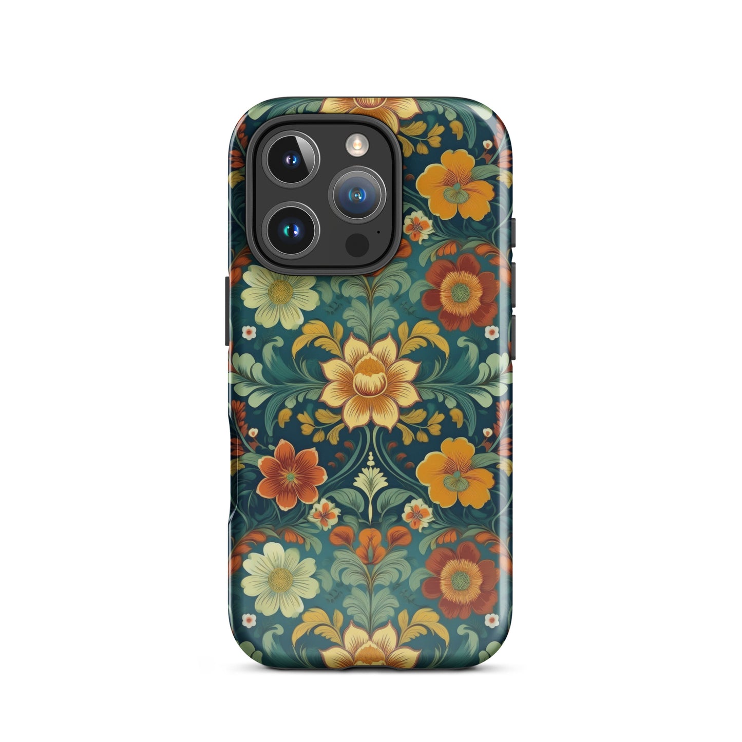 Norwegian Rosemaling Tough MagSafe iPhone® Case - The Global Wanderer