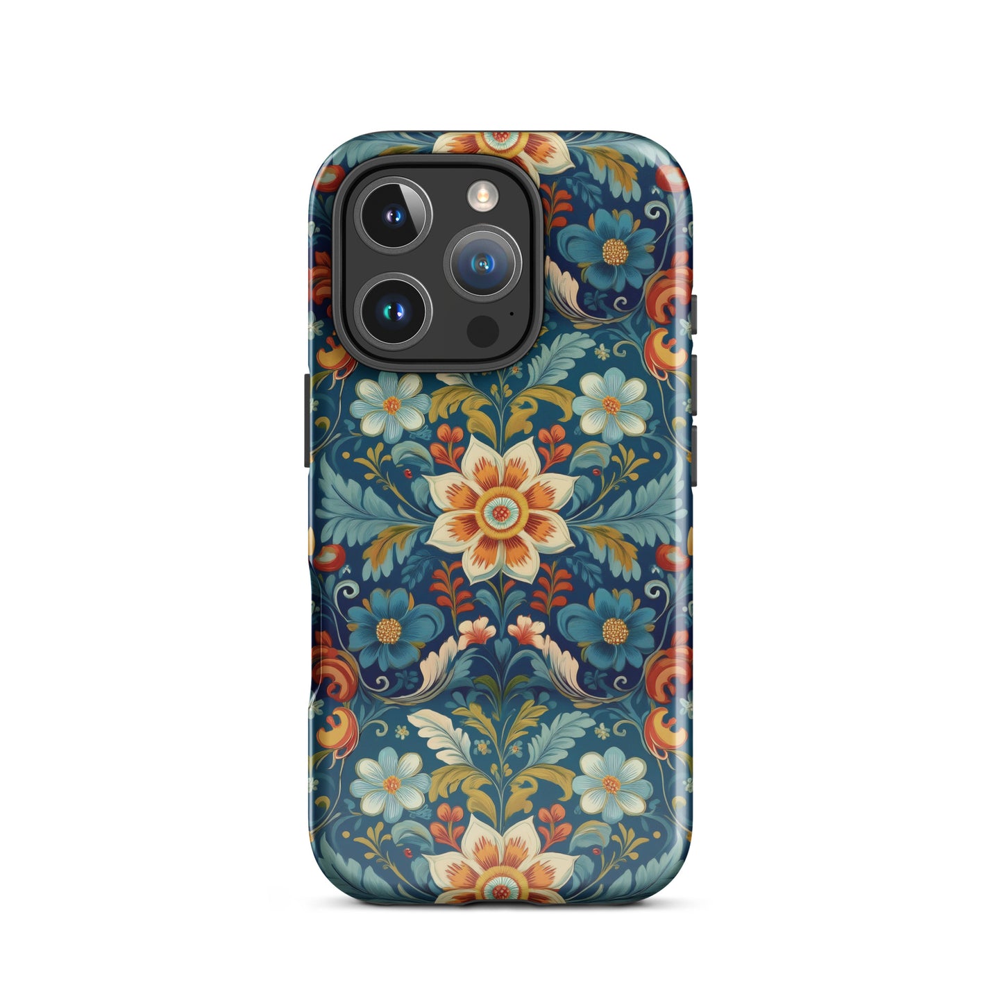 Norwegian Rosemaling Tough MagSafe iPhone® Case - The Global Wanderer