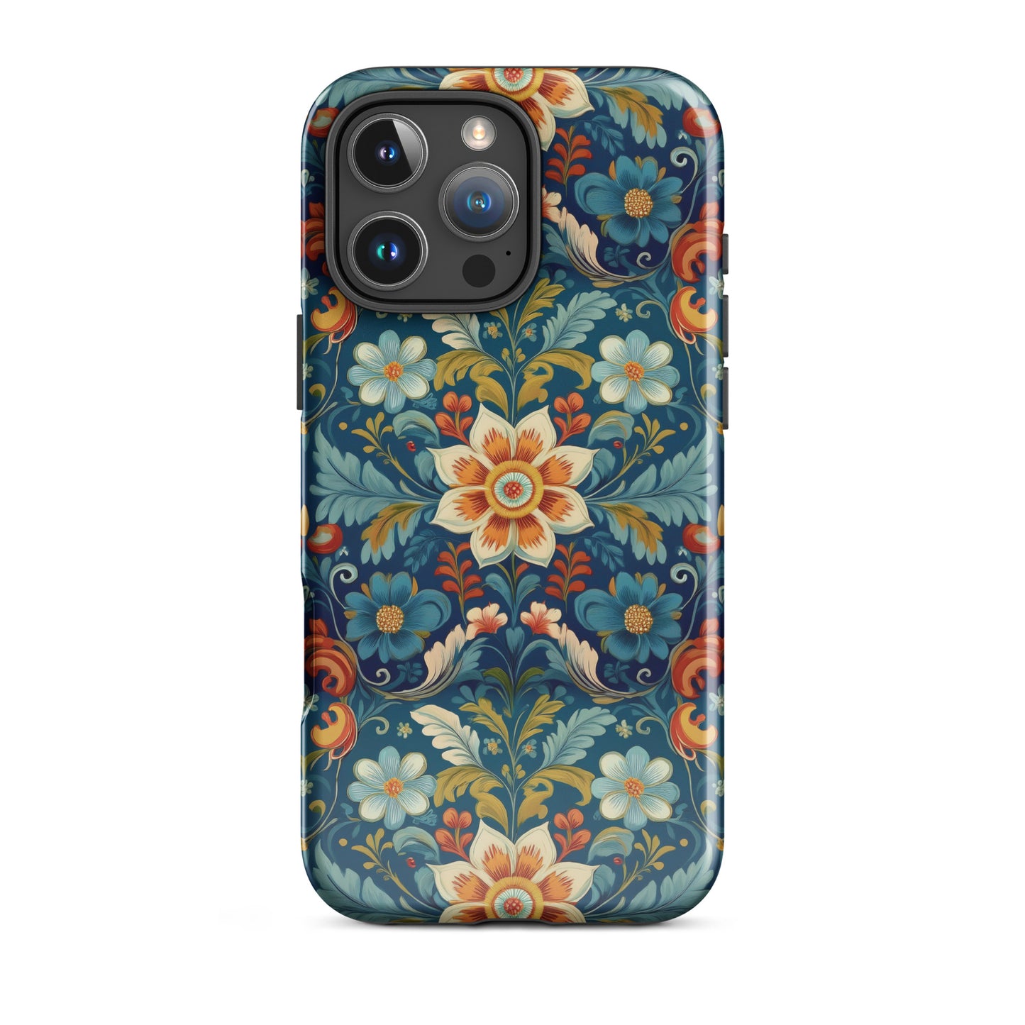 Norwegian Rosemaling Tough MagSafe iPhone® Case - The Global Wanderer