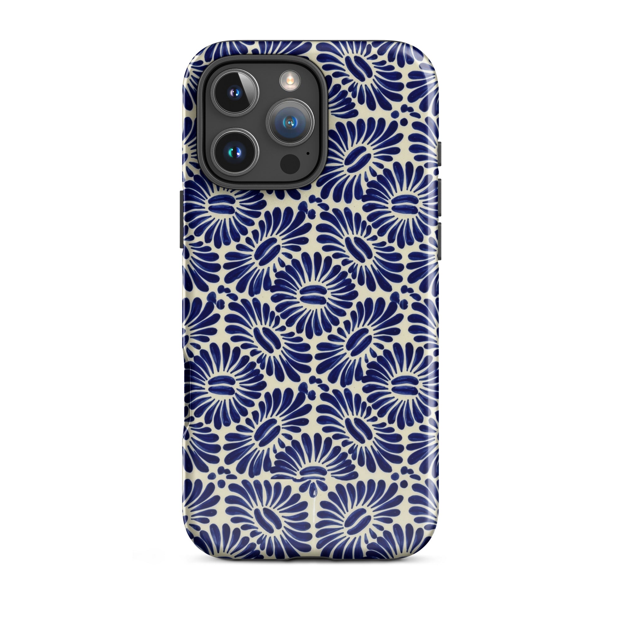 Tlaxcala Talavera Tile MagSafe iPhone Case - The Global Wanderer