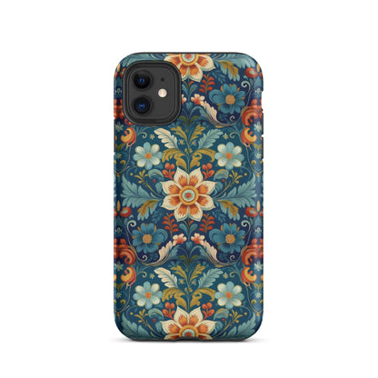 Norwegian Rosemaling Tough MagSafe iPhone® Case - The Global Wanderer