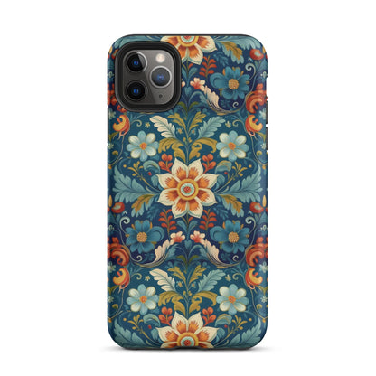 Norwegian Rosemaling Tough MagSafe iPhone® Case - The Global Wanderer