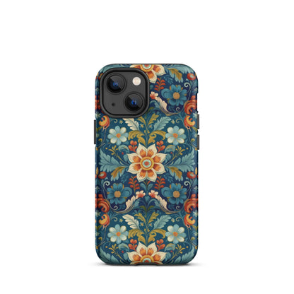 Norwegian Rosemaling Tough MagSafe iPhone® Case - The Global Wanderer